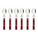 Ménagère 24 couverts de table Tramontina en inox et bois rouge