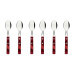 Ménagère 24 couverts de table Tramontina en inox et bois rouge