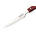 Set de 12 couteaux à steak Tramontina lame crantée 10cm manche rouge
