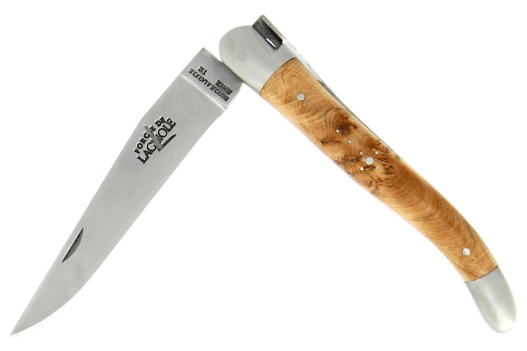 Couteau pliant Forge de Laguiole manche en gen&eacute;vrier 11cm