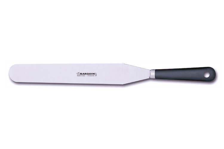 Spatule de pâtissier professionnelle Bargoin 248-30F inox manche en polypropylène 30cm 