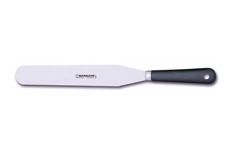 Spatule de pâtissier professionnelle Bargoin 248-26F inox manche en polypropylène 26cm 