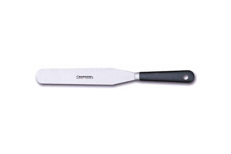 Spatule de pâtissier professionnelle Bargoin 248-20F inox 20cm manche en polypropylène
