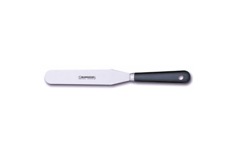 Spatule de pâtissier professionnelle Bargoin 248-17F inox 17cm manche en polypropylène