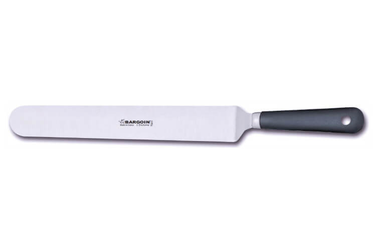 Spatule coudée professionnelle Bargoin 247-34F inox 34cm manche en polypropylène