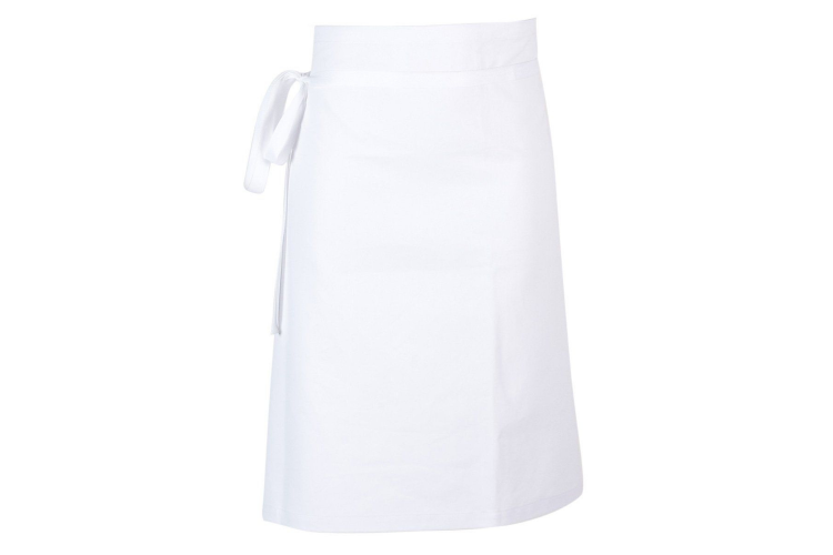 Tablier de cuisine mixte demi-chef Robur Phoenix blanc 100% coton
