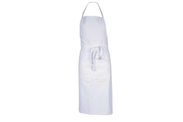 Tablier de cuisine mixte Robur Pise blanc 100% coton