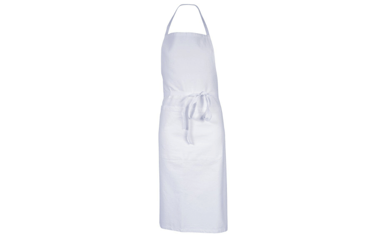 Tablier de cuisine mixte Robur Pise blanc 100% coton