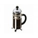 Cafetière verre Bodum  avec filtre inox, habillage brillant