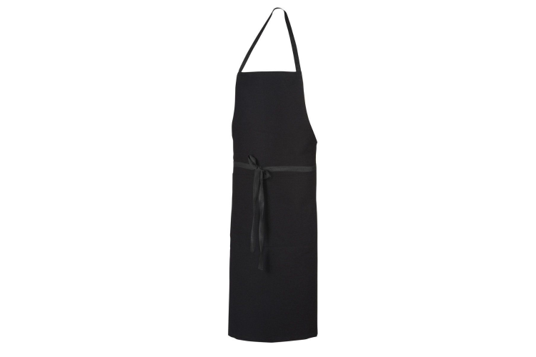 Tablier de cuisine mixte Robur Pise noir 100% coton
