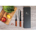 Coffret 2 couteaux Sayuto Séquoia San Mai Santoku + Office