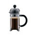 Cafetière verre Bodum  avec filtre inox, habillage brillant