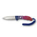 Couteau pliant Victorinox Evoke Alox 0.9415.D221 manche alox rouge/bleu 13,6cm