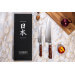 Coffret 2 couteaux de cuisine Fukito Rosewood Damas 67 couches : Universel + Chef