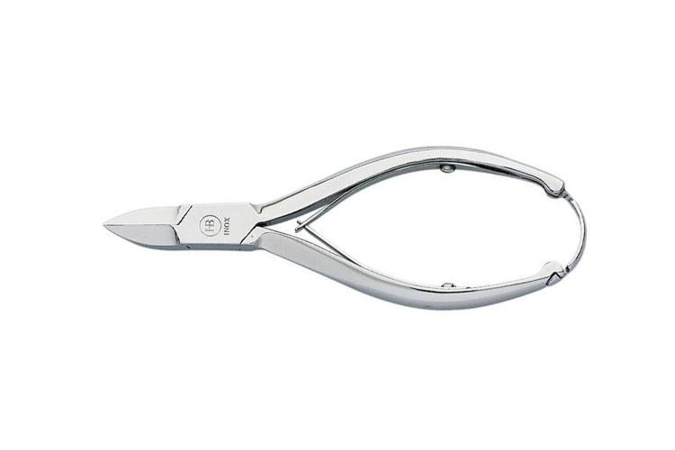 Pince &agrave; ongles HB INOX en acier inox avec incarn&eacute;s mors droits 14cm