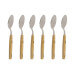Coffret de 6 cuilleres de table Nontron 87602 manche buis rond 20cm