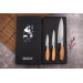 Coffret 3 couteaux Wusaki 10CR damas Chef + Office + Universel