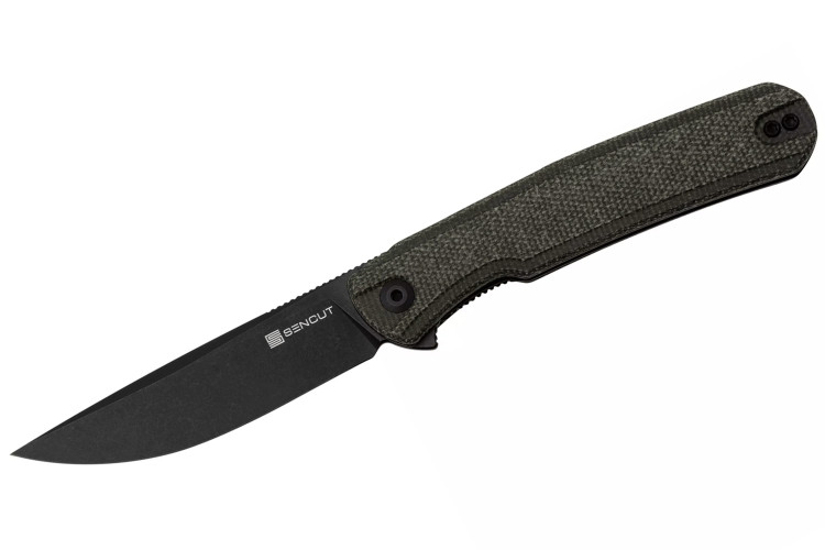 Couteau pliant Sencut Scitus S210423 manche en micarta vert fonc&eacute; 11,5cm