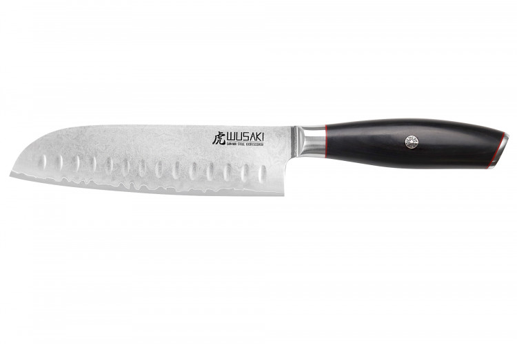 Couteau santoku 18cm Wusaki Fujiko Black 10CR