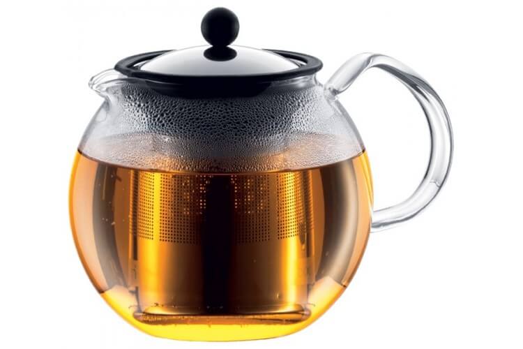 Théière Bodum Assam à piston avec filtre inox - 1 L 8 tasses