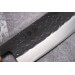 Couteau nakiri 16,5cm japonais artisanal Yuzo Black SLD ébène et olivier