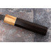 Couteau nakiri 16,5cm japonais artisanal Yuzo Black SLD ébène et olivier
