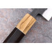 Couteau sujihiki 27cm japonais artisanal Yuzo Black SLD ébène et olivier