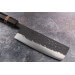 Couteau nakiri 16,5cm japonais artisanal Yuzo Black SLD ébène et cognassier