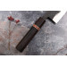 Couteau nakiri 16,5cm japonais artisanal Yuzo Black SLD ébène et cognassier