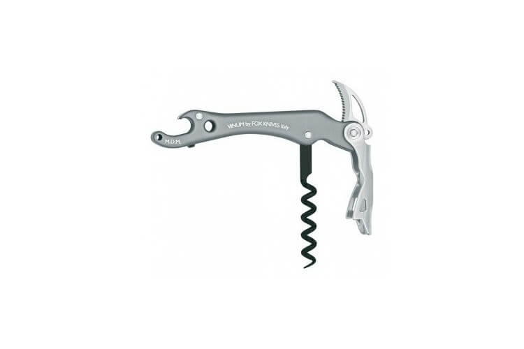 Tire bouchon VINUM Fox Knives 12cm alu anodisé titanium