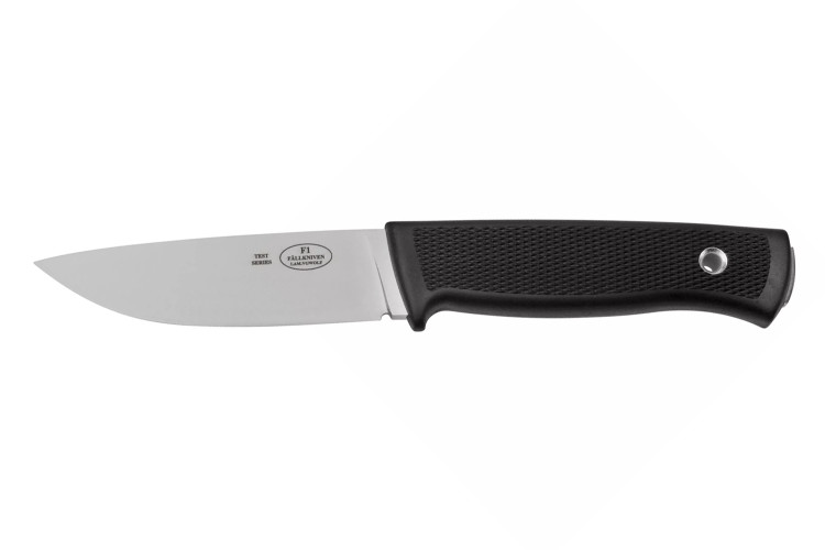 Couteau Fallkniven F1 VGWolf Swedish Air Force lame 9,7cm manche thermorun noir + &eacute;tui en cuir