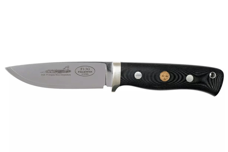 Couteau Fallkniven F1 Swedish Air Force NG F1L3Gbm &eacute;dition limit&eacute;e lame 10cm manche micarta noir + &eacute;tui cuir + coffret
