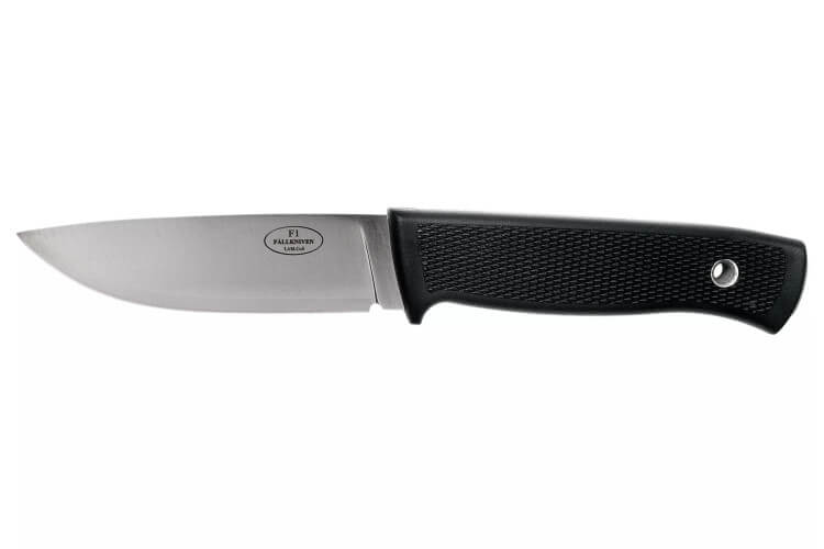 Couteau Fallkniven F1 Swedish Air Force F1ZCoS lame acier Lam. CoS 9,7cm manche thermorun noir + étui Kydex