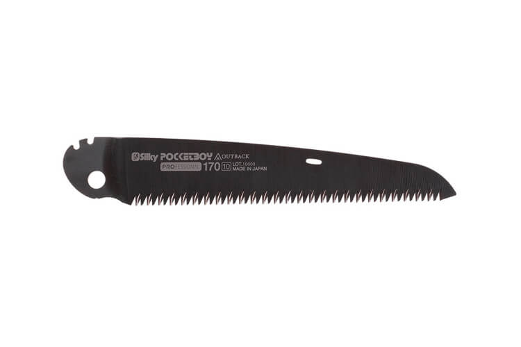 Lame droite de rechange noire 17cm Silky Outback Edition 751-17 pour scie Pocketboy