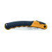 Scie pliante d'élagage Silky F180 141-18 lame droite manche caoutchouc bicolore noir/orange 14cm