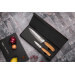 Coffret de 2 couteaux Wusaki Damas 10Cr manches en olivier Chef + Office