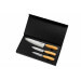 Coffret 3 couteaux Wusaki Damas 10Cr olivier Chef + Universel + Office