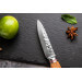 Coffret 3 couteaux Wusaki Damas 10Cr olivier Santoku + Universel + Office