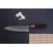 Couteau gyuto 21cm japonais artisanal Masashi Yamamoto SLD Kuro damas