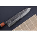 Couteau gyuto 24cm japonais artisanal Masashi Yamamoto SLD Kuro damas