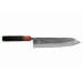 Couteau gyuto 24cm japonais artisanal Masashi Yamamoto SLD Kuro damas