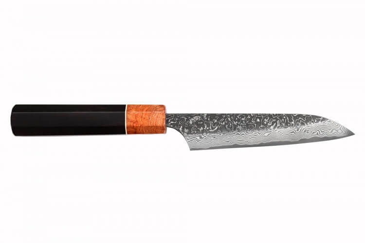 Couteau universel 12cm japonais artisanal Masashi Yamamoto SLD Kuro damas