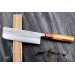 Couteau nakiri 16,5cm japonais artisanal Yuzo SLD olivier et cognassier