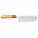 Couteau nakiri 16,5cm japonais artisanal Yuzo SLD olivier et cognassier