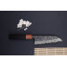 Couteau santoku 16,5cm japonais artisanal Masashi Yamamoto SLD Kuro damas