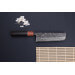 Couteau nakiri 16,5cm japonais artisanal Masashi Yamamoto SLD Kuro damas