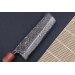 Couteau nakiri 16,5cm japonais artisanal Masashi Yamamoto SLD Kuro damas