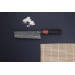 Couteau nakiri 16,5cm japonais artisanal Masashi Yamamoto SLD Kuro damas