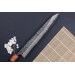 Couteau sujihiki 27cm japonais artisanal Masashi Yamamoto SLD Kuro damas