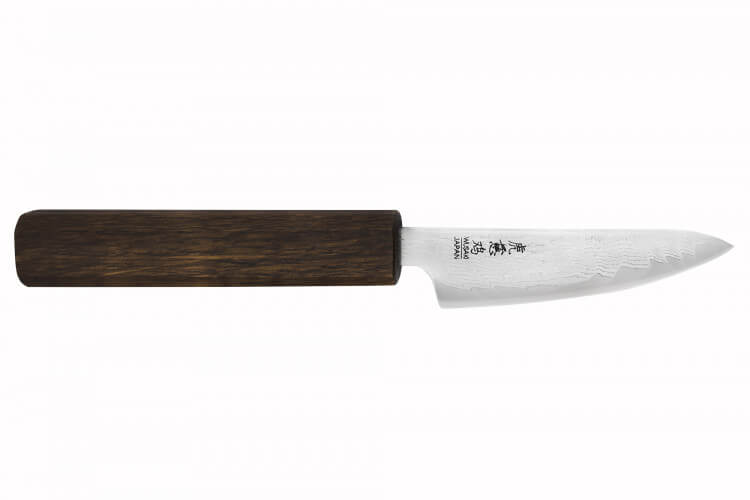 Couteau d'office japonais artisanal Wusaki Unagi AUS10 8cm